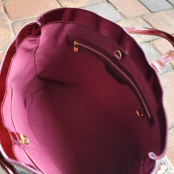 Louis Vuitton Wilshire Rouge Fauviste Mm Monogram Vernis Leather Shoulder Bag - Picture 5 of 6